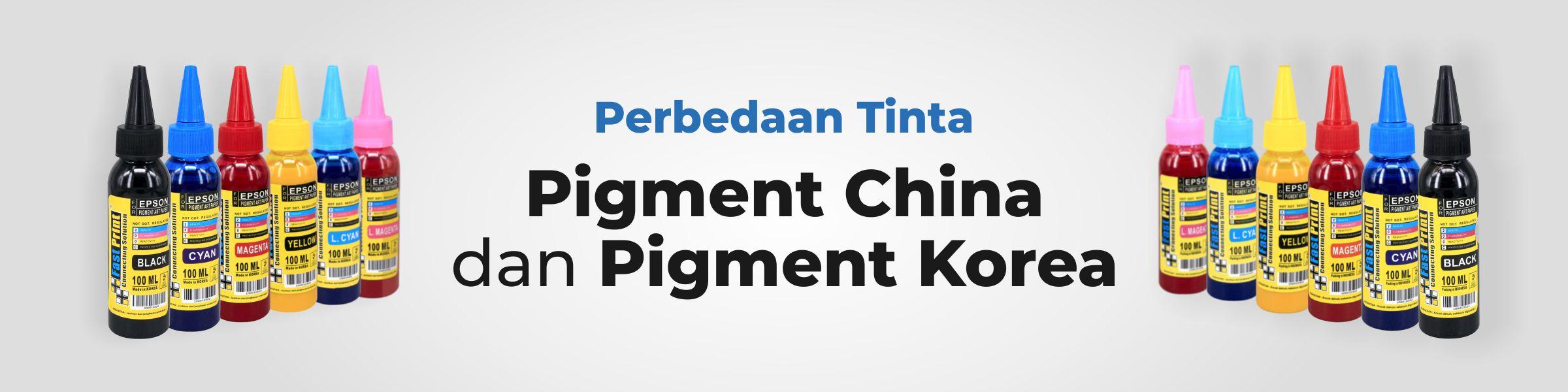 Perbedaaan tinta printer pigment china dan korea, tinta epson, tinta printer epson