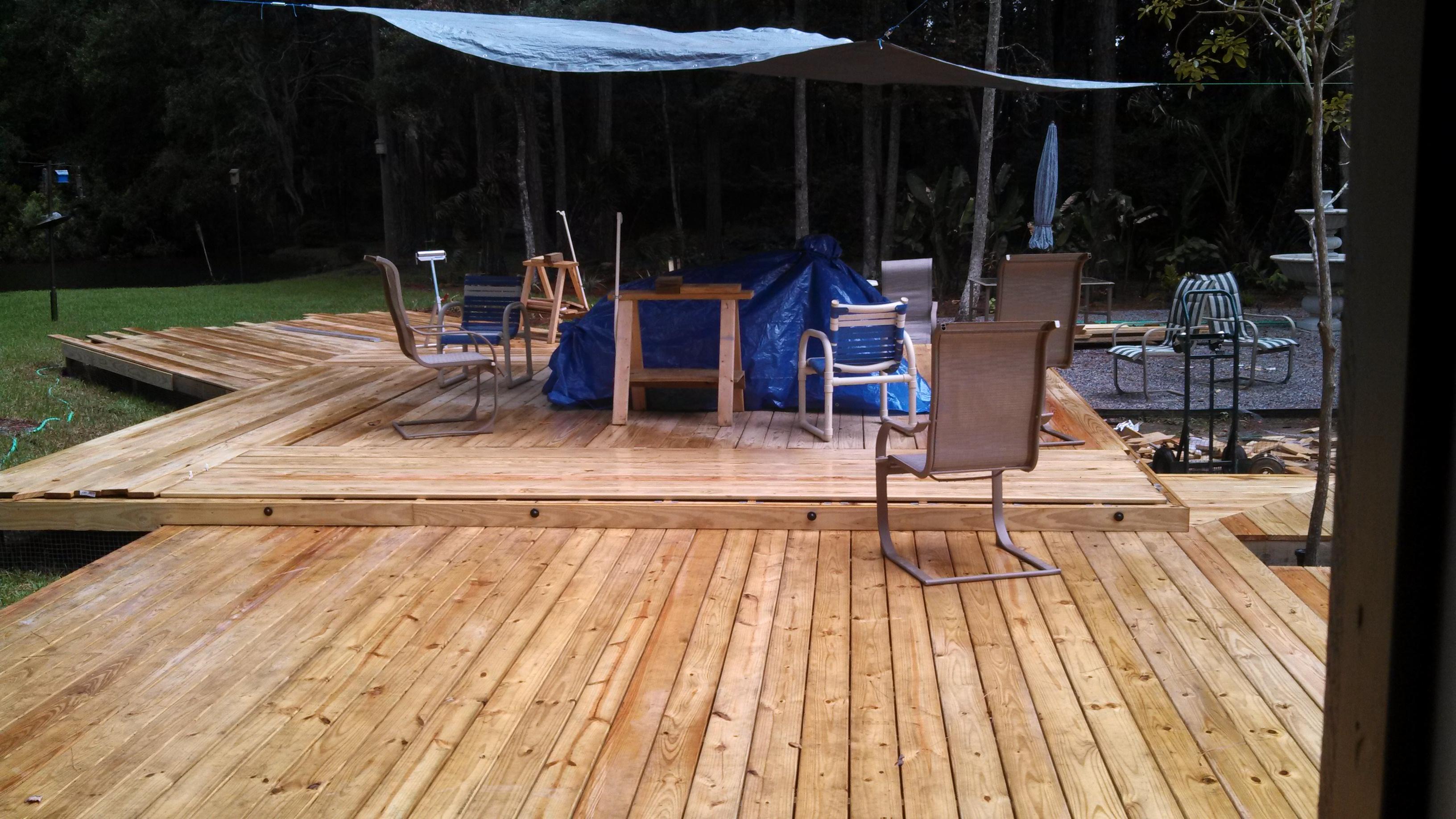 deck boards close to completion