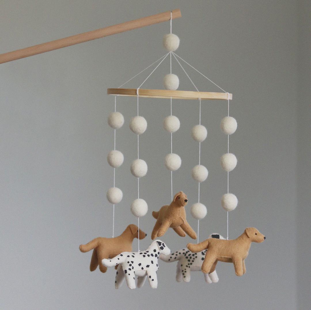 Handmade Dog Baby Mobile