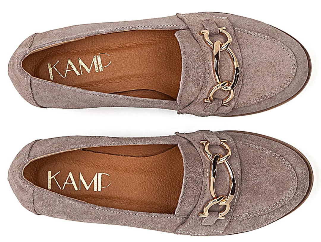 Heather - womens slip on leather shoes - Reindeer Leather