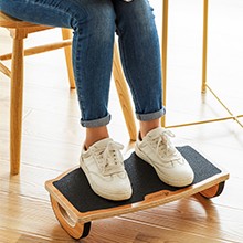 Foot Rest Under Desk at Work, Rocking Foot Nursing Stool, Ergonomic Desk  Footrest with Roller Massage for Pressure Relief, Rocker Balance Board