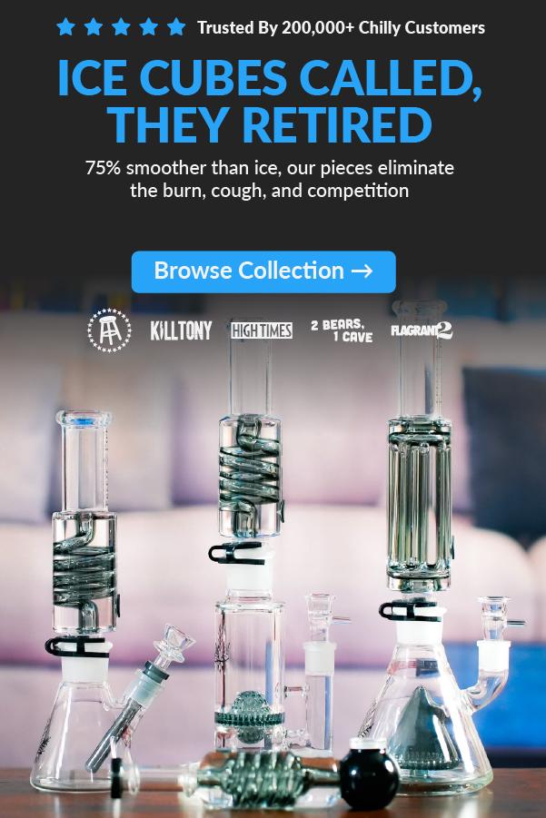 best selling bongs and pipes on table