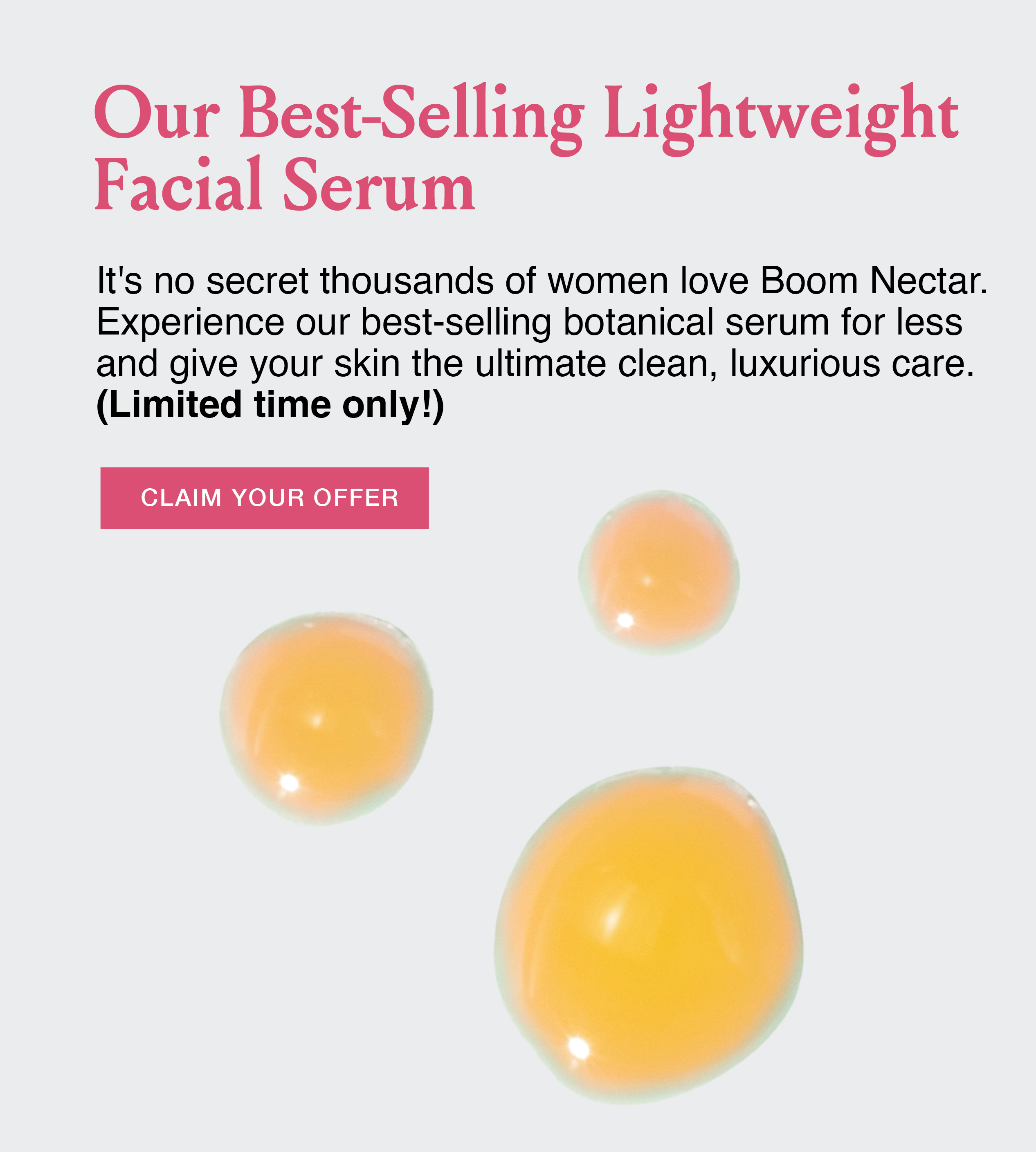 Boom Best Seller Facial Serum