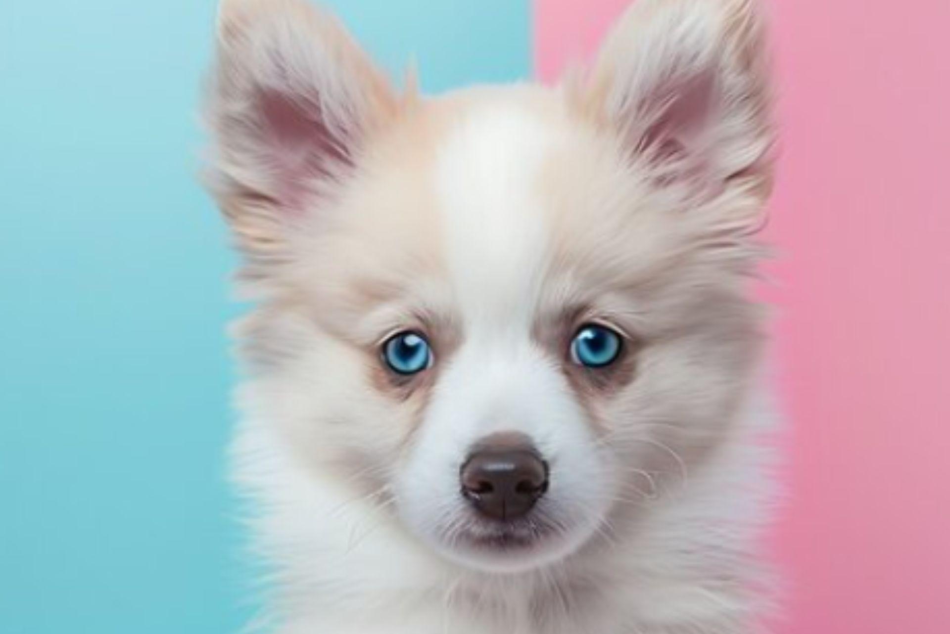 Pomsky Puppy photoshoot