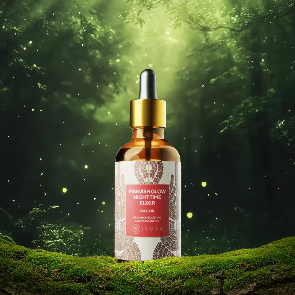 Manjish Glow Elixir - Ayurvedic Night-Time Face Oil 