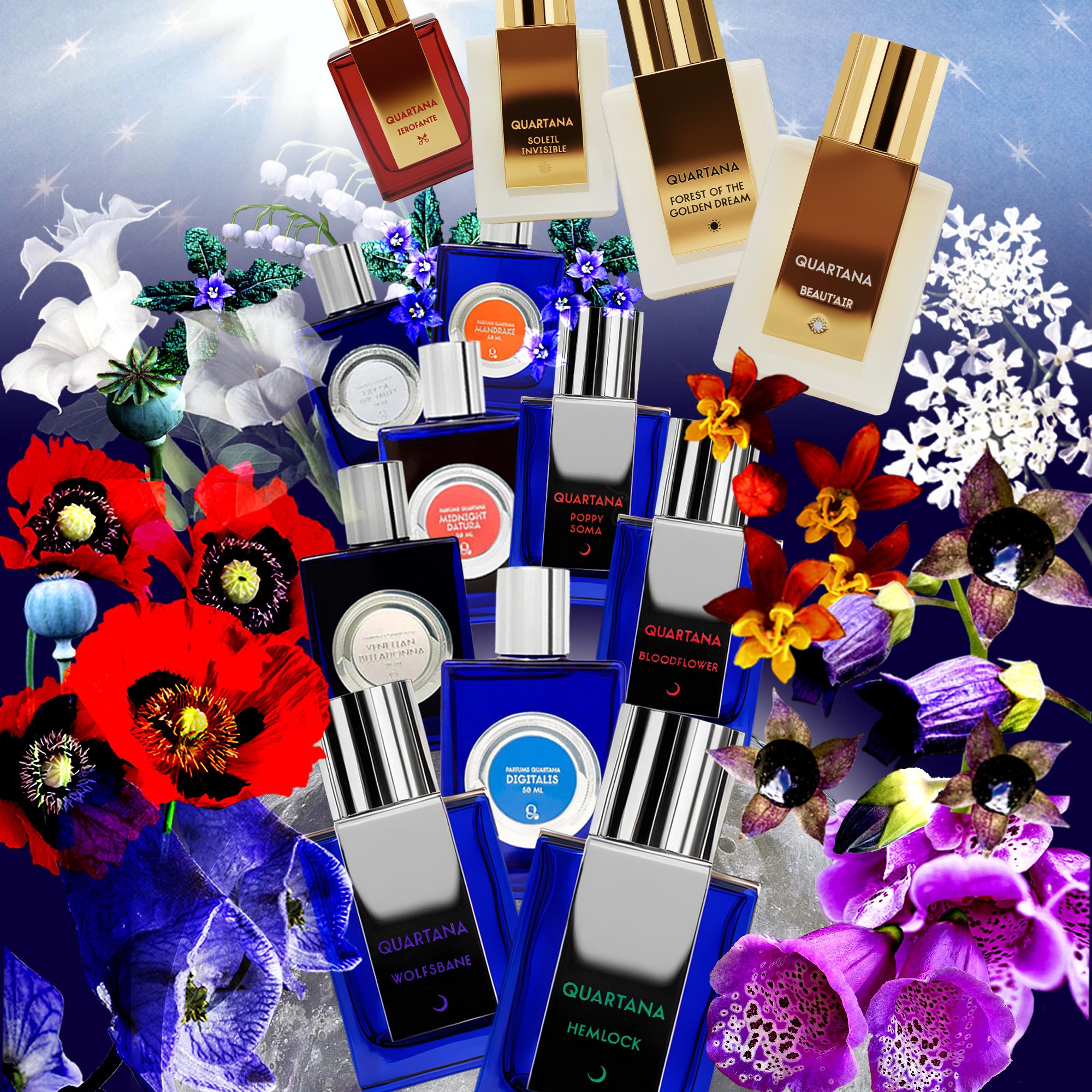 All 13 perfumes of QUARTANA