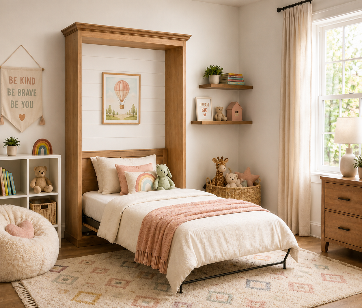 Timberline Murphy Bed in Twin