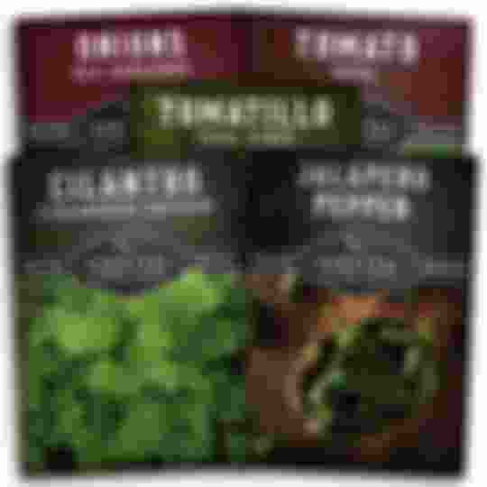 5 packets of heirloom vegetable and herb seeds