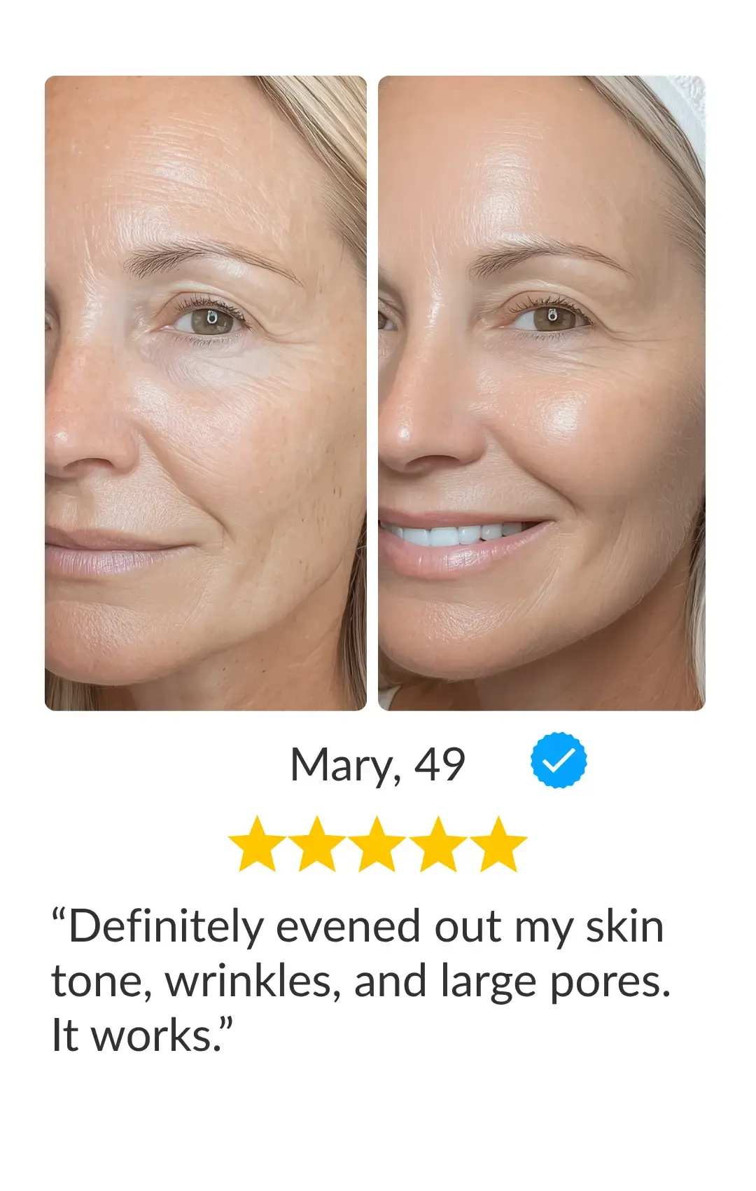 before after image showing long full lashes