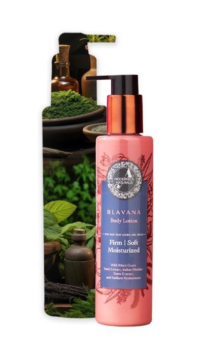 Blava body lotion and it's ayurvedic herbs