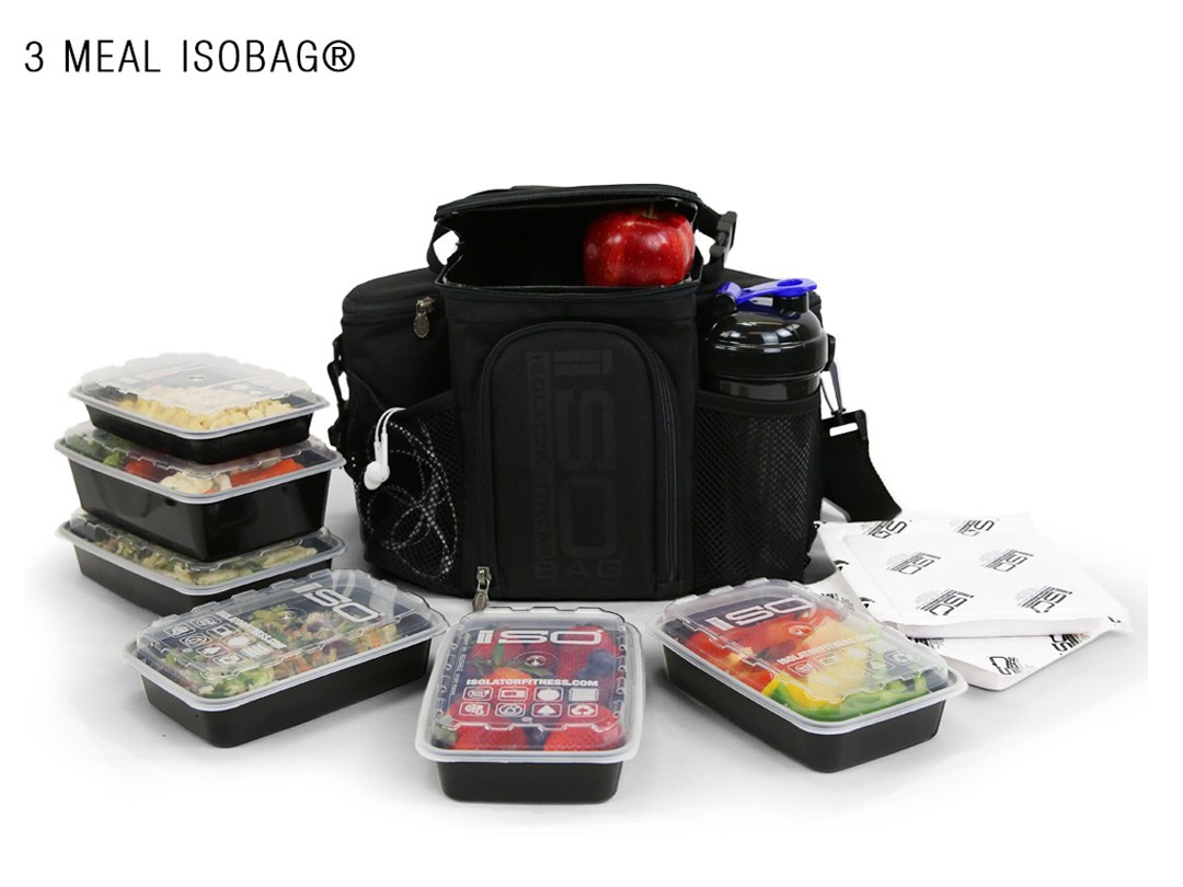 Isolator Fitness meal prep bag isobag 3 meal insulated lunch bag
