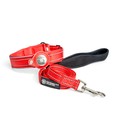 The Big Apple AirTag Collar and Leash in Red