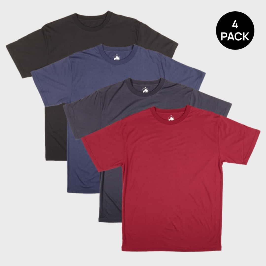 2XL-8XL Best Sellers Crew Neck 4-Pack