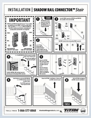 Shadow Rail Stair Connector Instructions