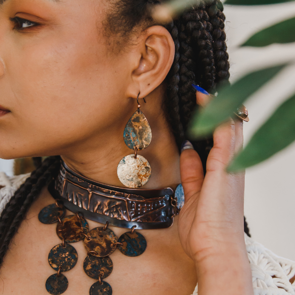 The Fiyah Choker Necklace by Junebug Jewelry Designs. Explore Junebug's collection of copper jewelry.