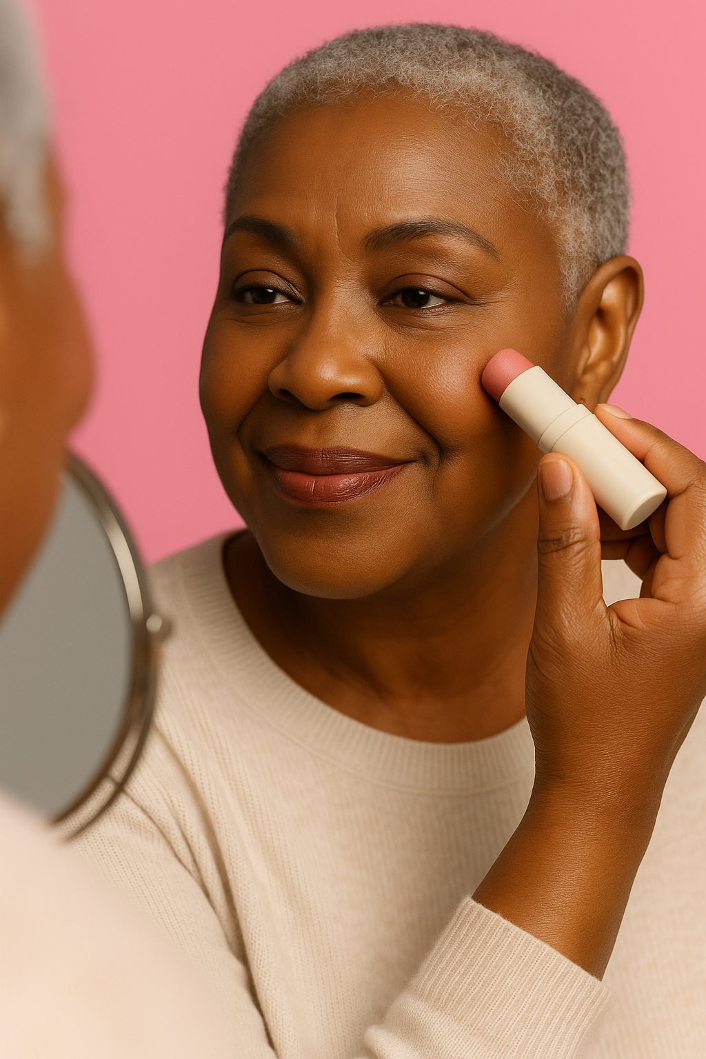 "Glow On the Go: Serum-Infused Foundation Stick for Smooth, Plump, High-Coverage Radiance"