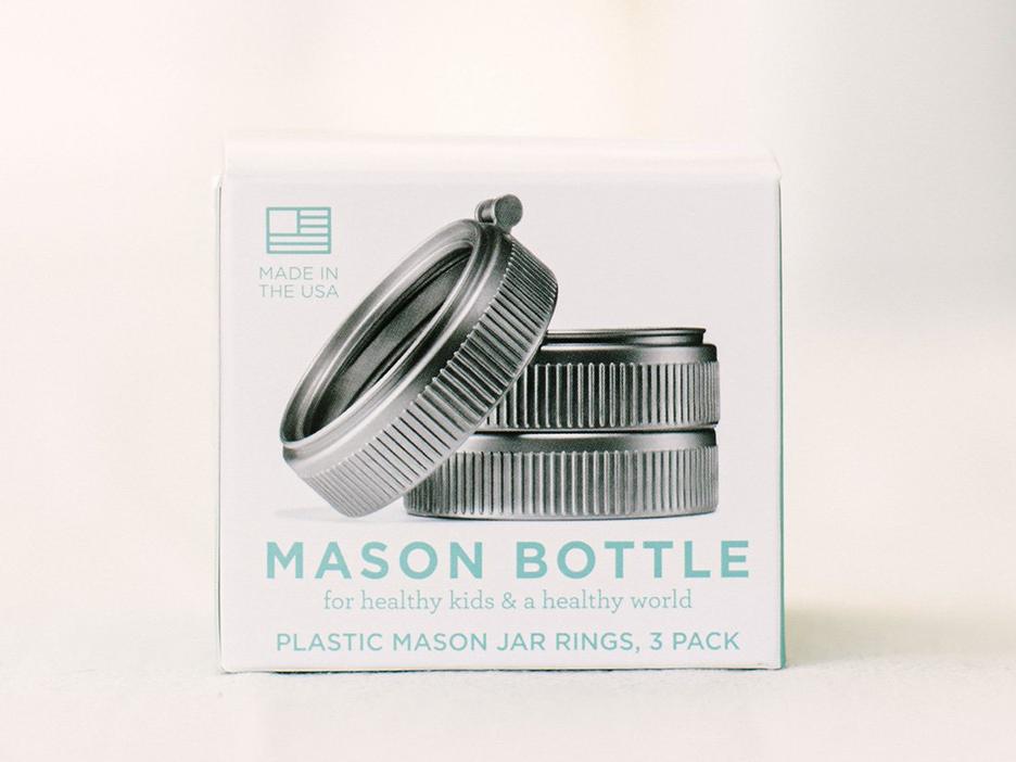 Three Plastic Rings Plastic Rings (Pack of 3) | BPA-free Products | Mason Bottle