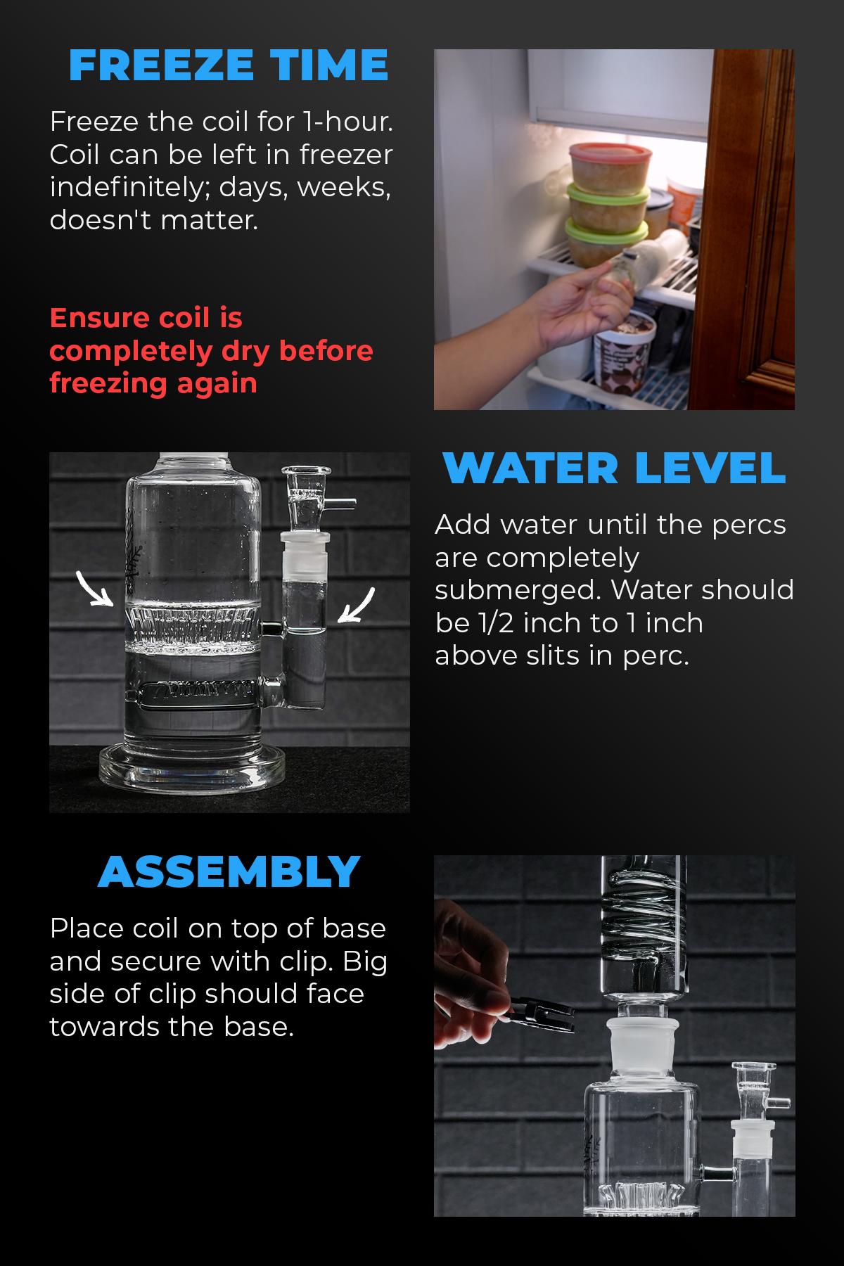 freeze pipe bong infographic