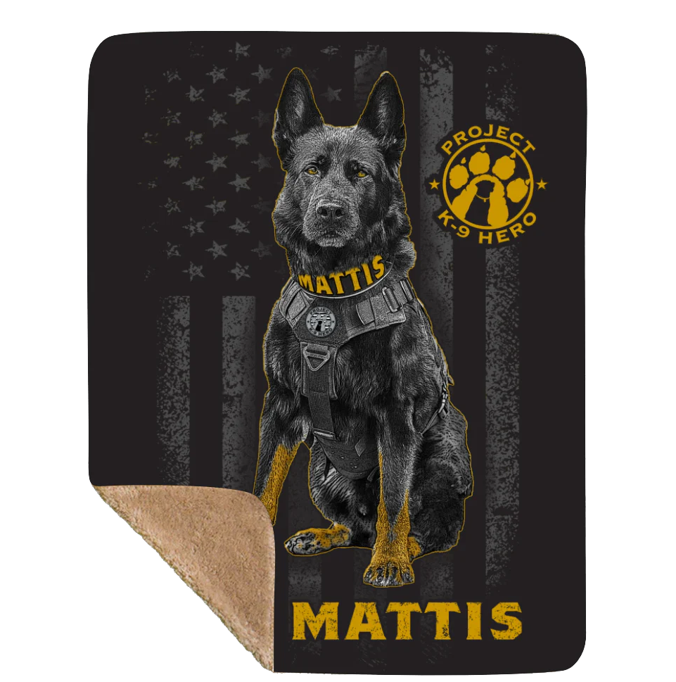 K-9 Mattis Sherpa Blanket by Nine Line