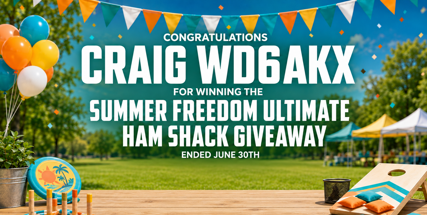 Congratulations Dean K0OKZ for winning the New Year New Gear Giveaway!
