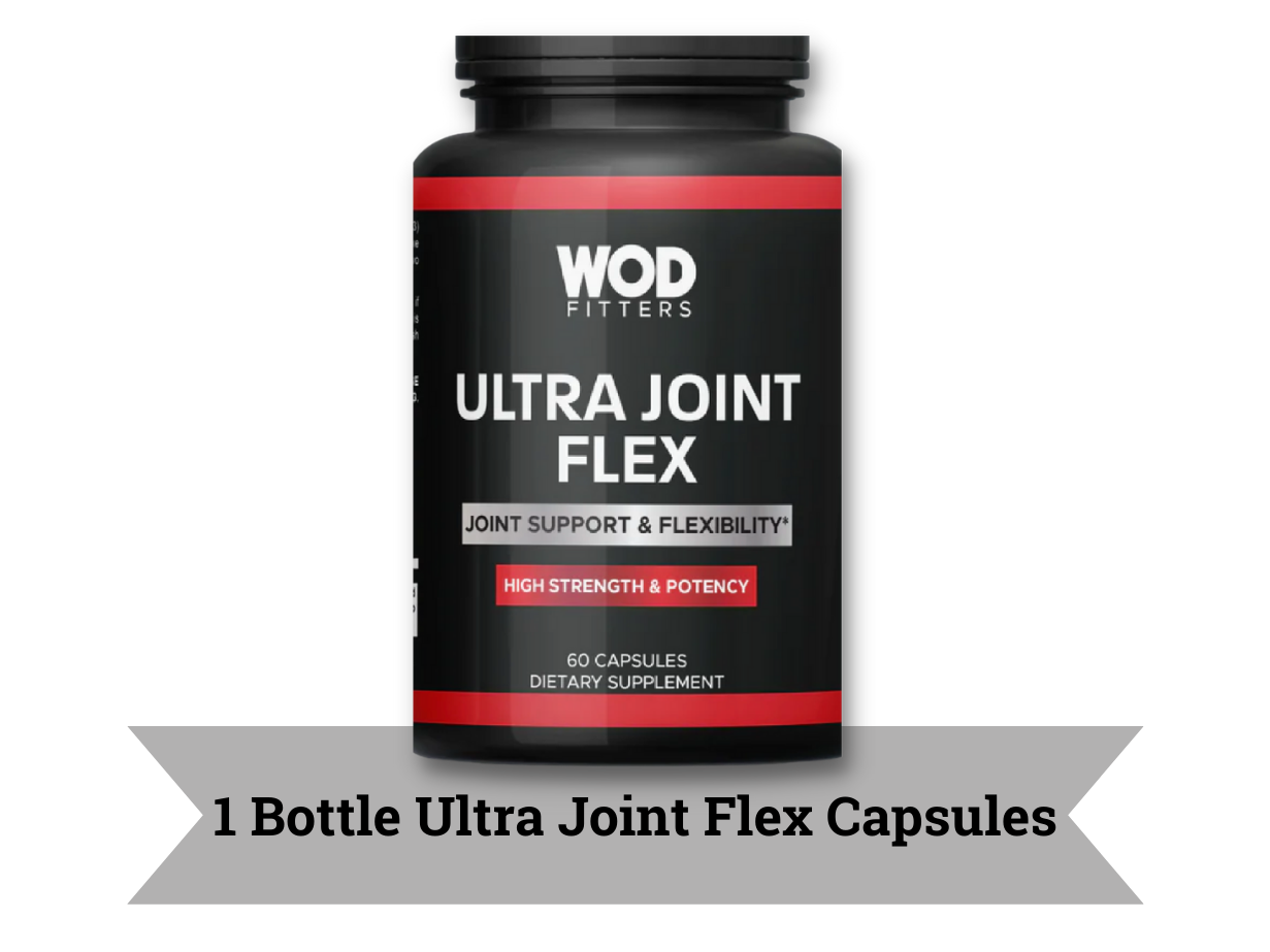 Ultra Joint Flex supplement capsules in a bottle