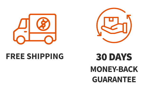 Not Tested on Animals, Vegan, 30-Day Money Back Guarantee badges 2
