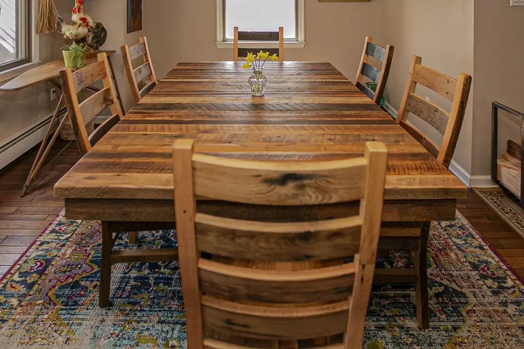 6 Person Barnwood dining Table