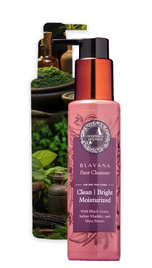 Blavana Face Cleanser with its key ingredient