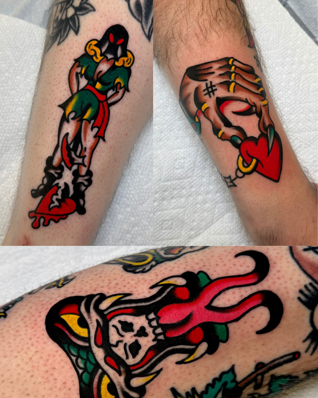 Tattoo portfolio showcasing original American Traditional tattoo designs by artist Zac Cleminson, owner of Good Time Tattoo in Paoli, Pennsylvania. Examples of classic tattoo style and modern flair.