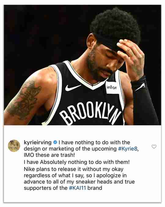 Kyrie Irving Thinks His Own Next Signature Sneaker Is Trash