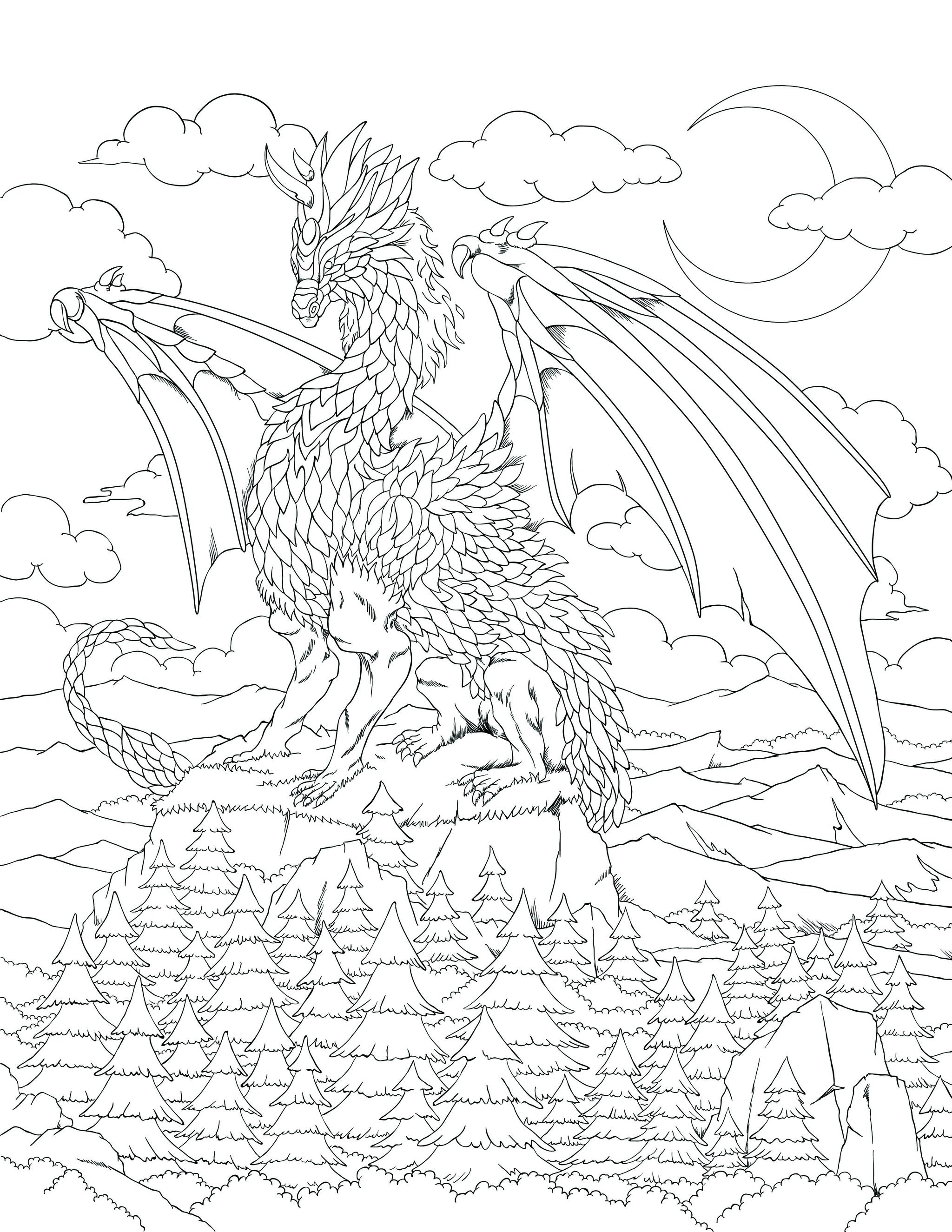Freebie Friday Colorful Dragons 2 07-02-21 Majestic Dragon