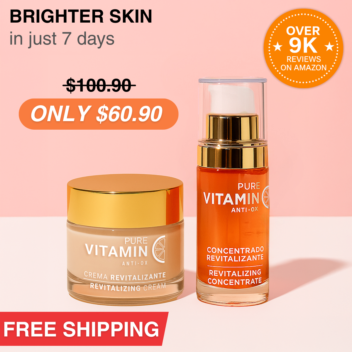 Vitamin C Serum & Vitamin C Cleansing Water