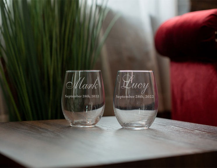 Lucy Stemless Wine Glasses