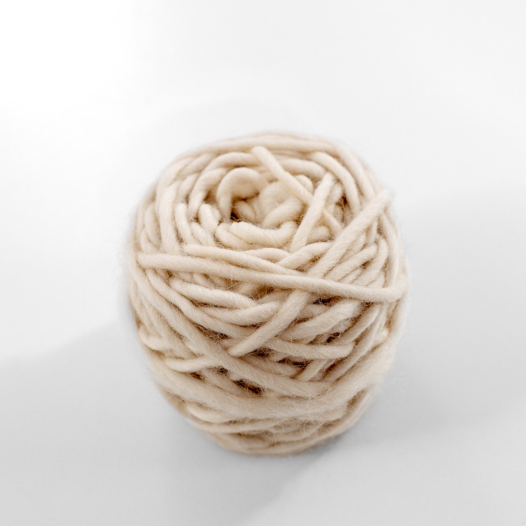 This is an image of cream pencil roving, available for purchase from the Clever Poppy Shop.