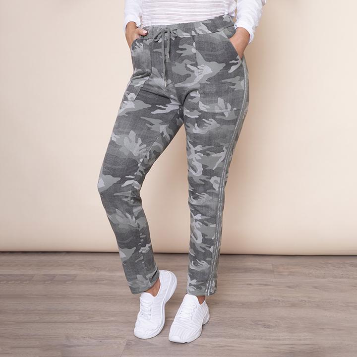 Military Style Jegging in Khaki