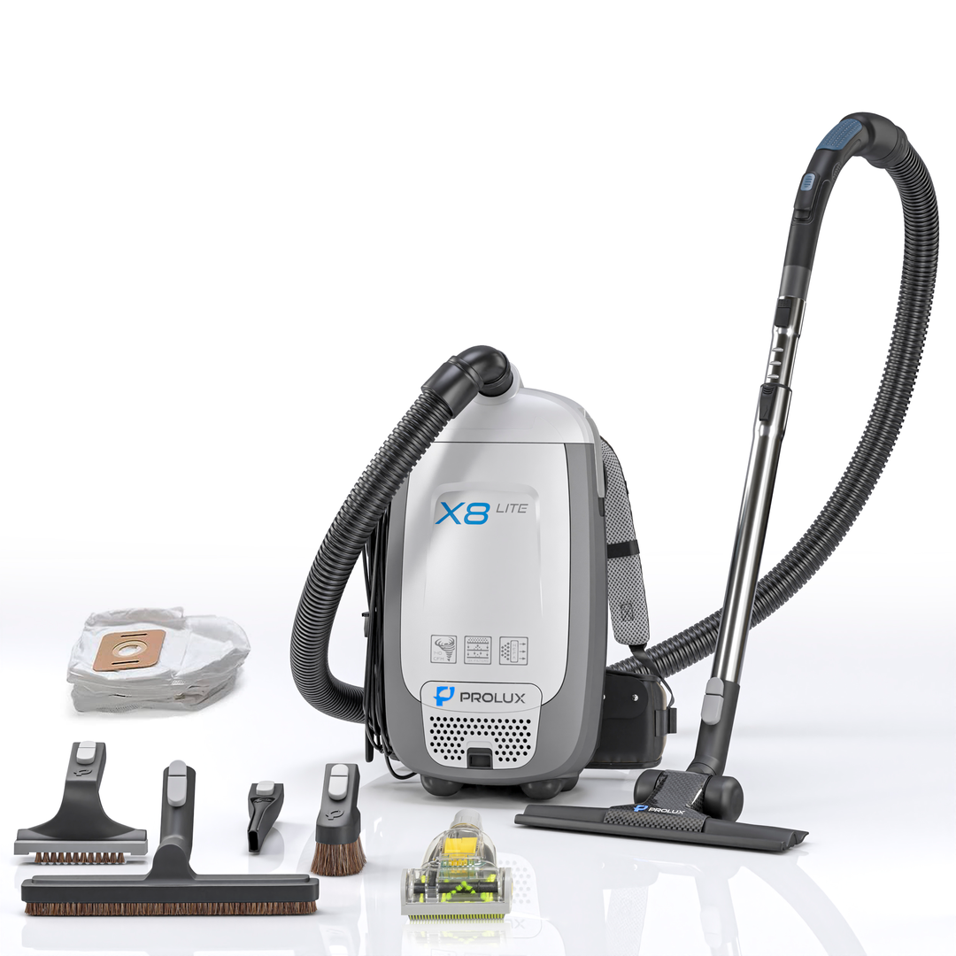 Prolux X8 Lite Backpack Vacuum w/ Premium Tool Kit for Light Commercial Use