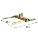 2x4 target stand base sizes