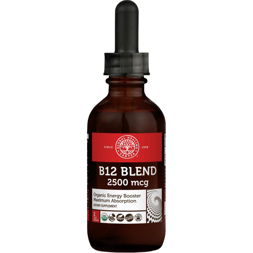 Global Healing B12 Blend 2500mcg Bottle 2oz