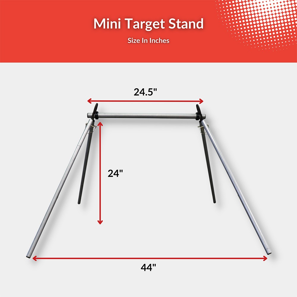 emt steel target stand mini front