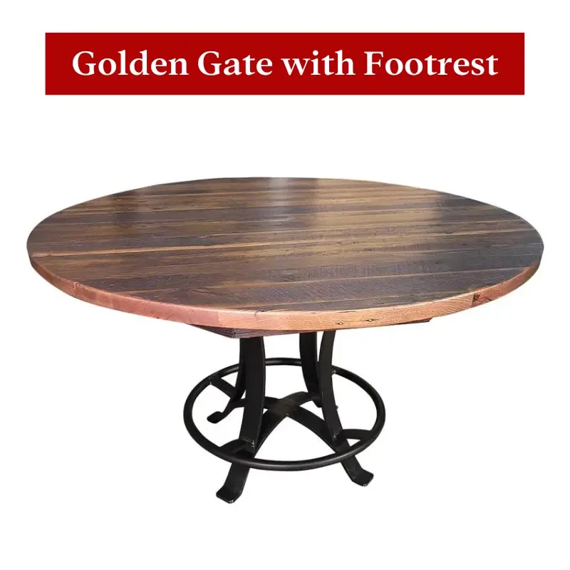 Golden Gate with Footrest, Steel Base for Table