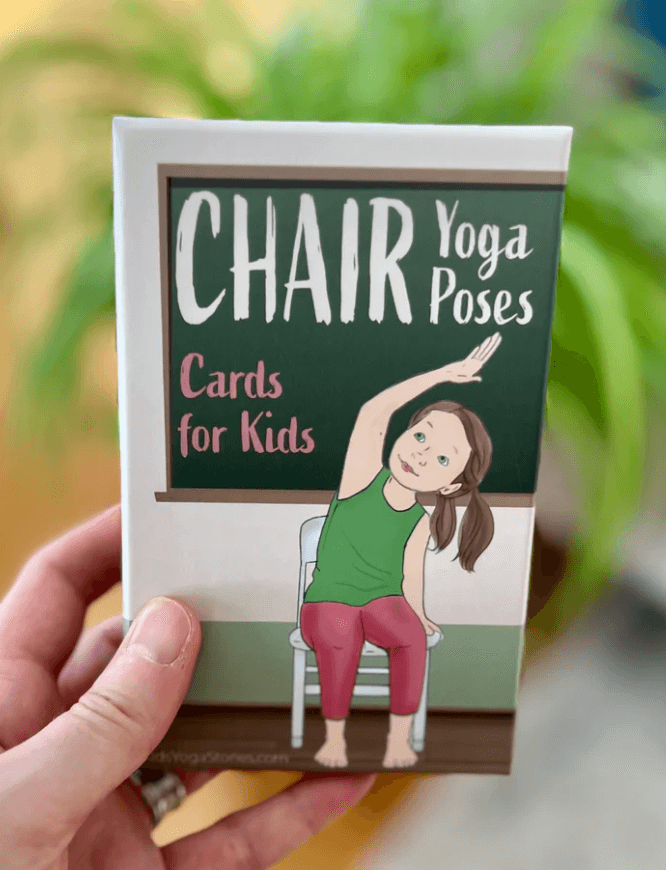 Chair Yoga Poses for Kids Cards