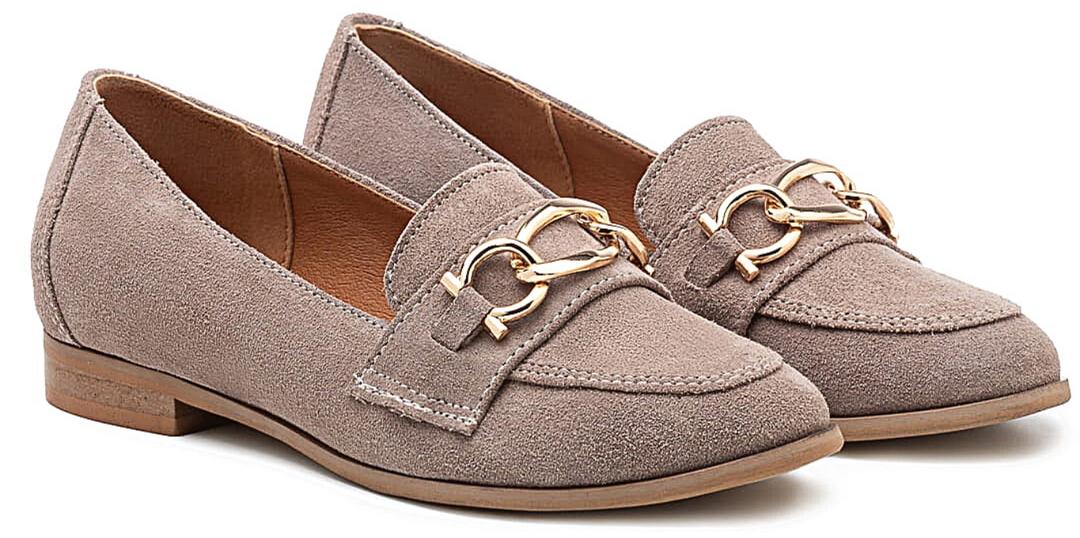 Heather - womens slip on leather shoes - Reindeer Leather