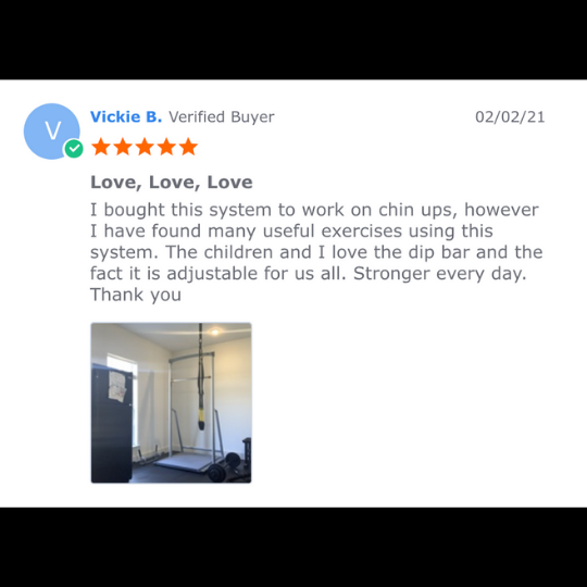 solostrength customer product review testimonials freestanding gym