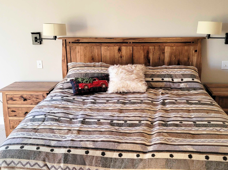 Cozy Rustic Hickory Bedroom Set