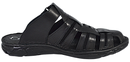 Fado - Mens black outdoor clogs - Reindeer Leather