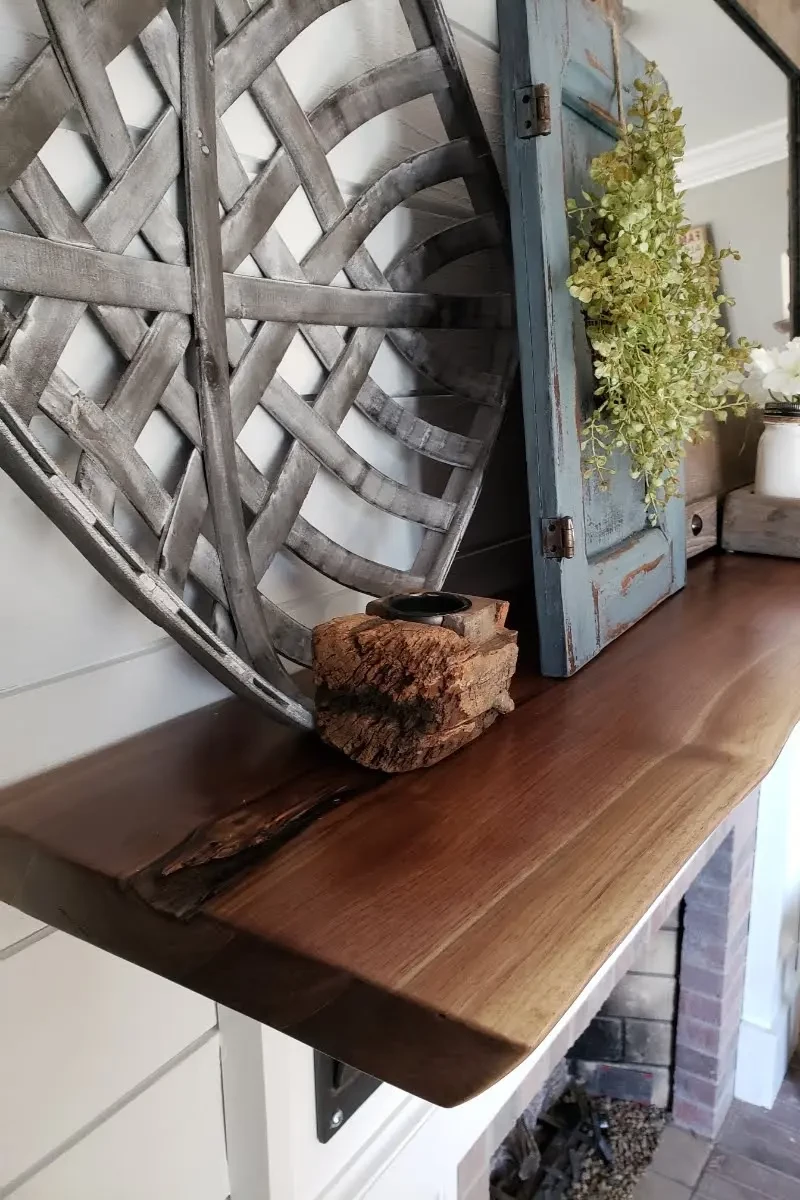 chunky fireplace surround mantel