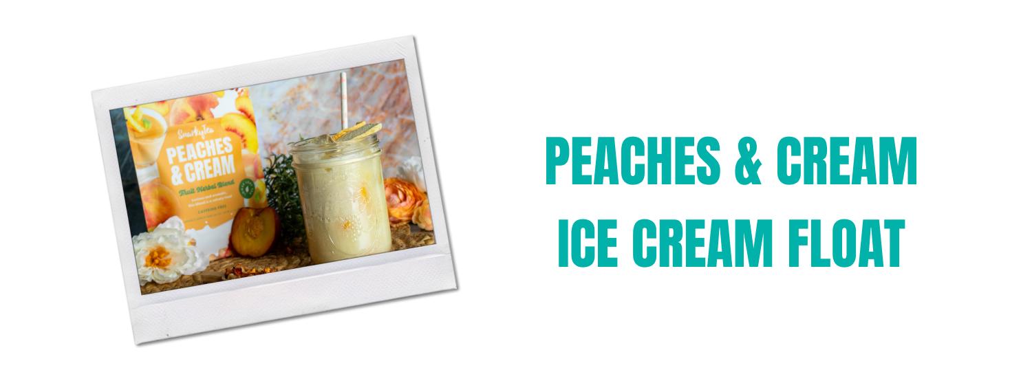 Peaches & Cream Ice Cream Float