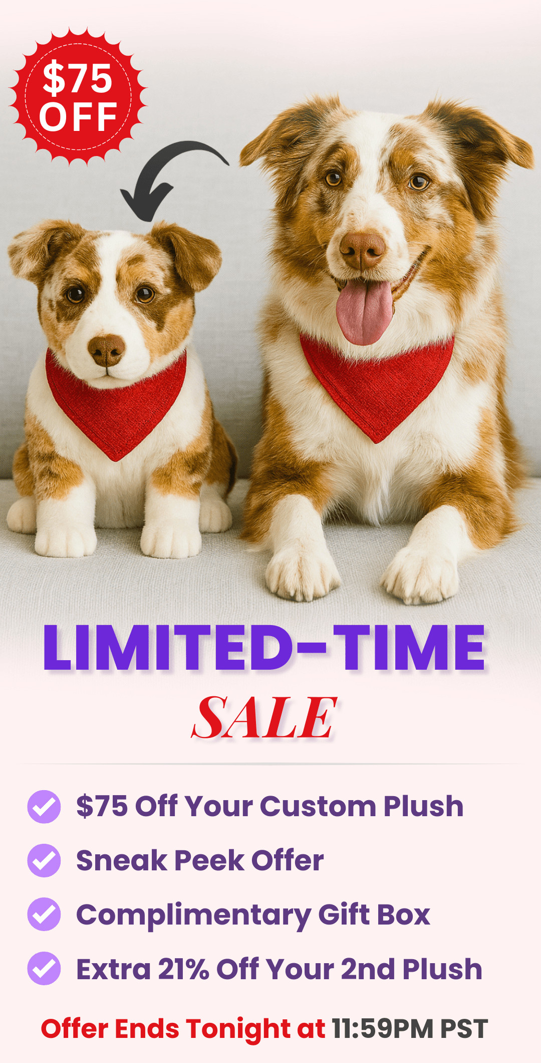 custom stuffed animal plush from photos as a memorial gift