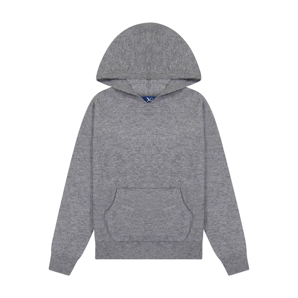 Boys' Gray Cashmere Hoodie