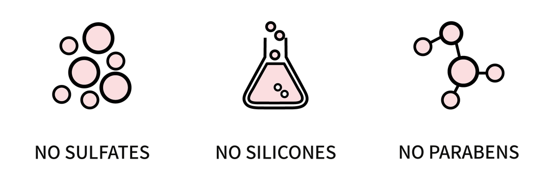 No sulfates, no silicones, no parabens